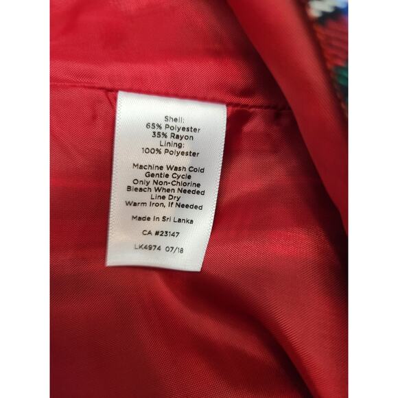 Red Plaid Skirt and Sweater - Picture 10 of 11